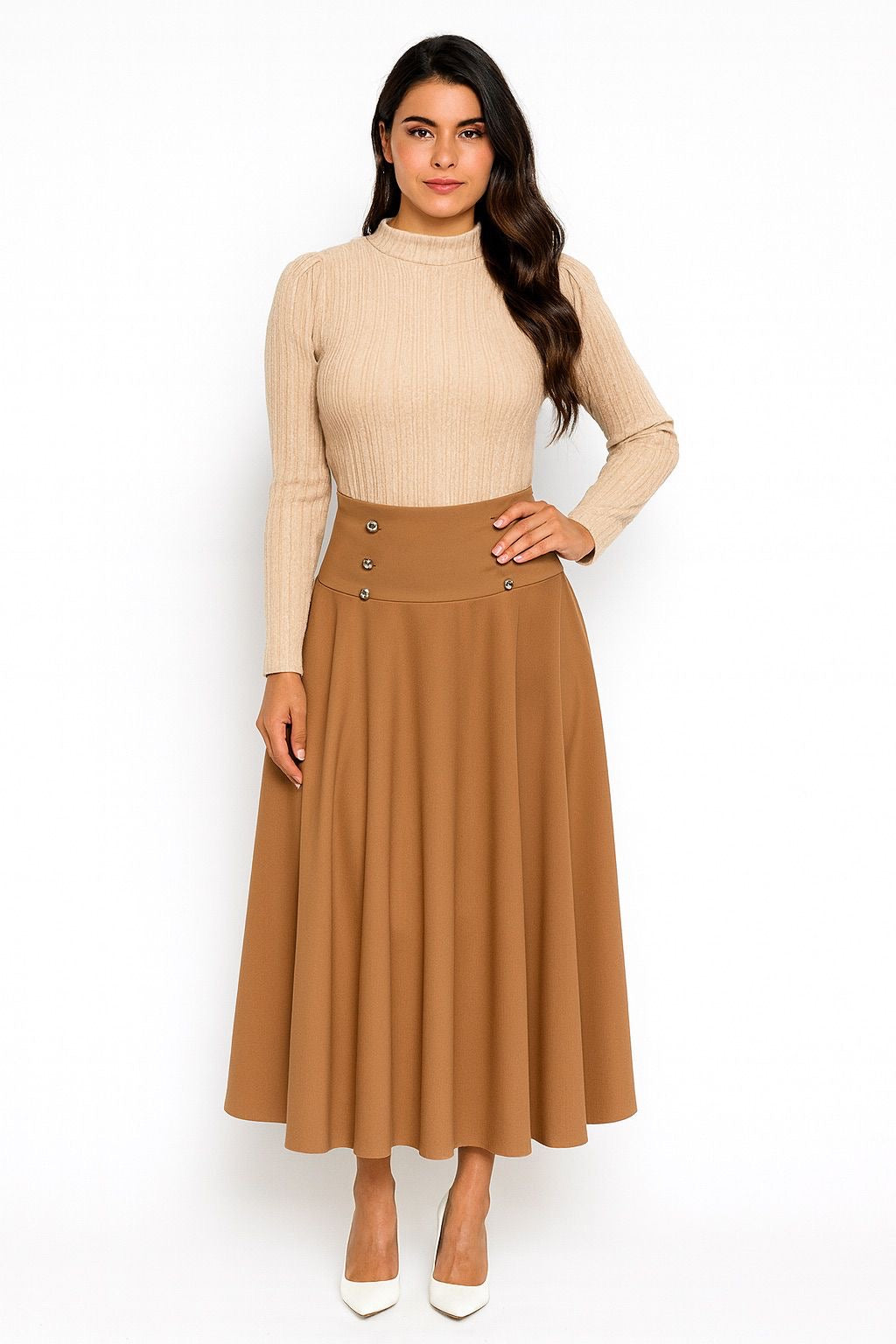 Long Skirt with Buttons