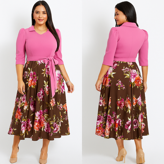 Vestido con flores