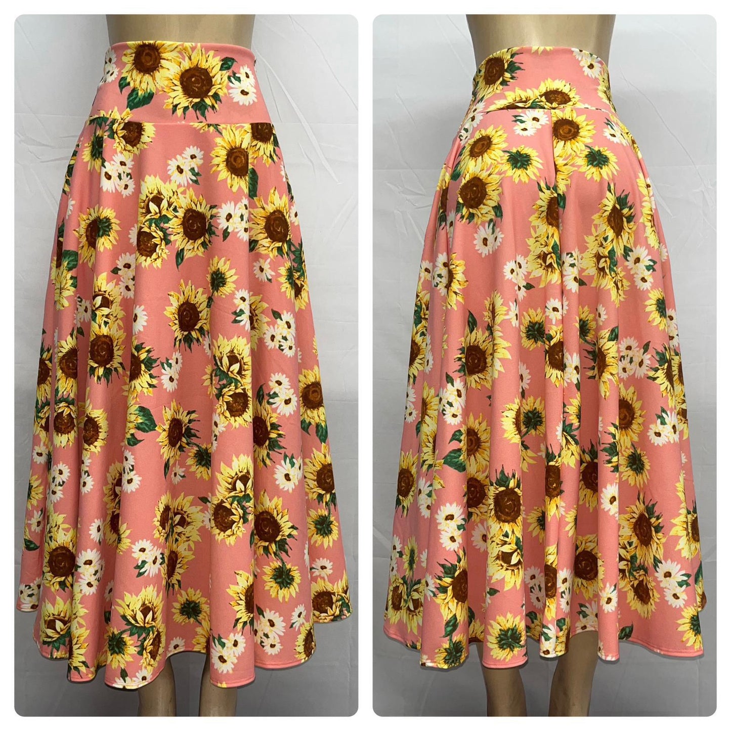 FALDA DISCO CON BOLSA - GIRASOL