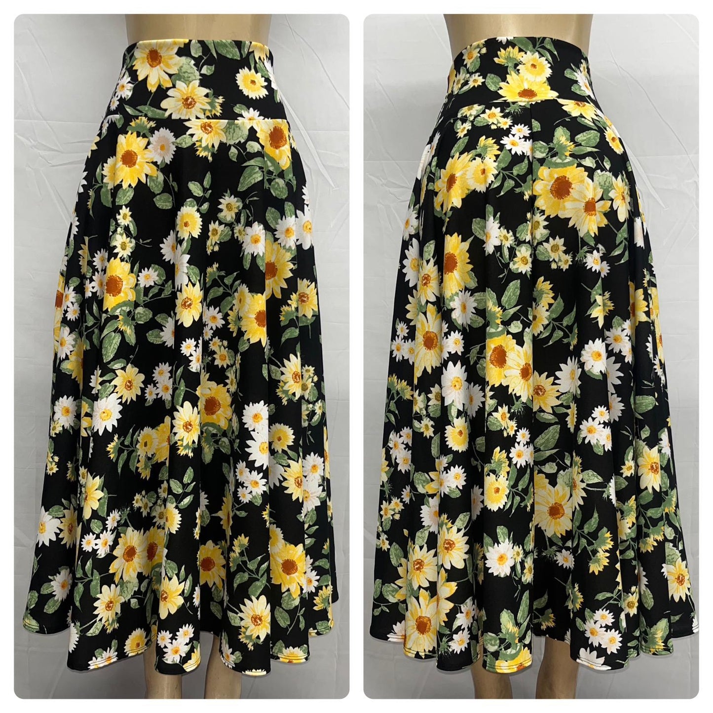 FALDA DISCO CON BOLSA - GIRASOL