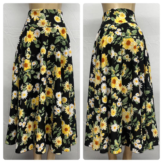 FALDA DISCO CON BOLSA - GIRASOL