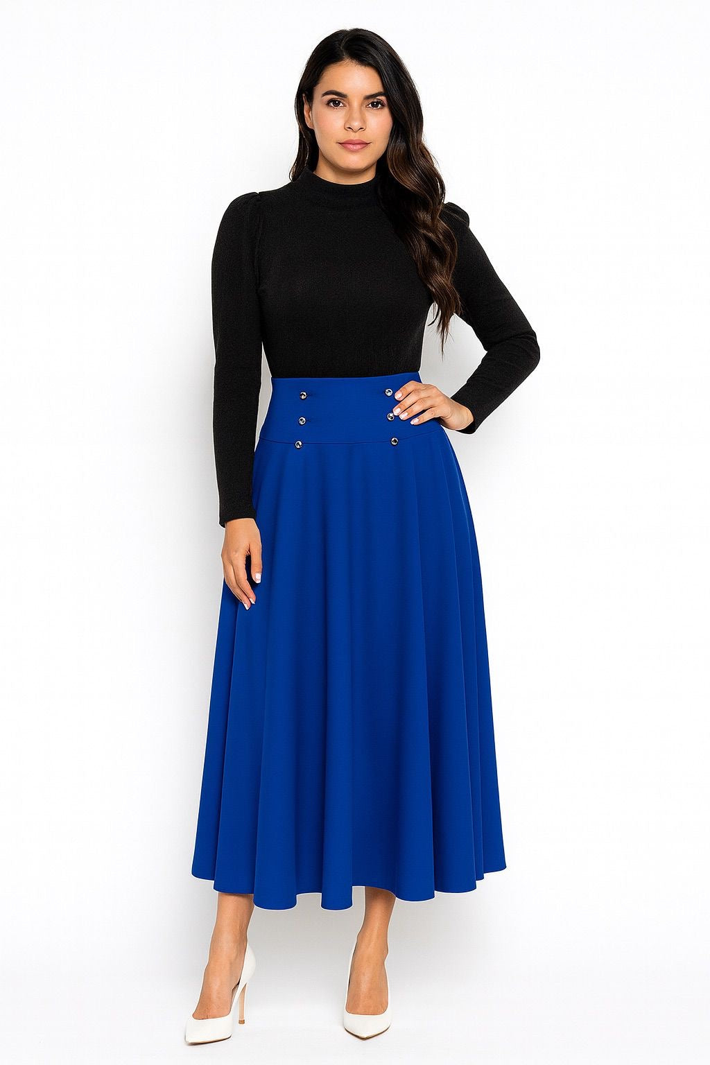Long Skirt with Buttons